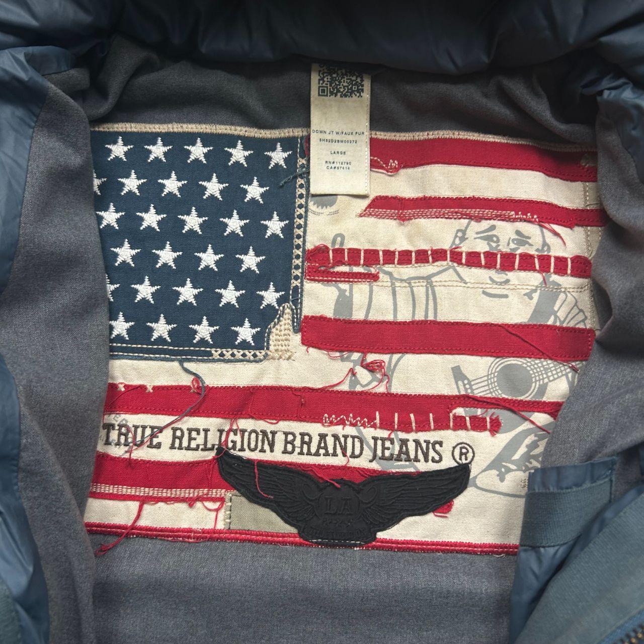 Vintage True Religion Square Stitch Puffer Jacket L