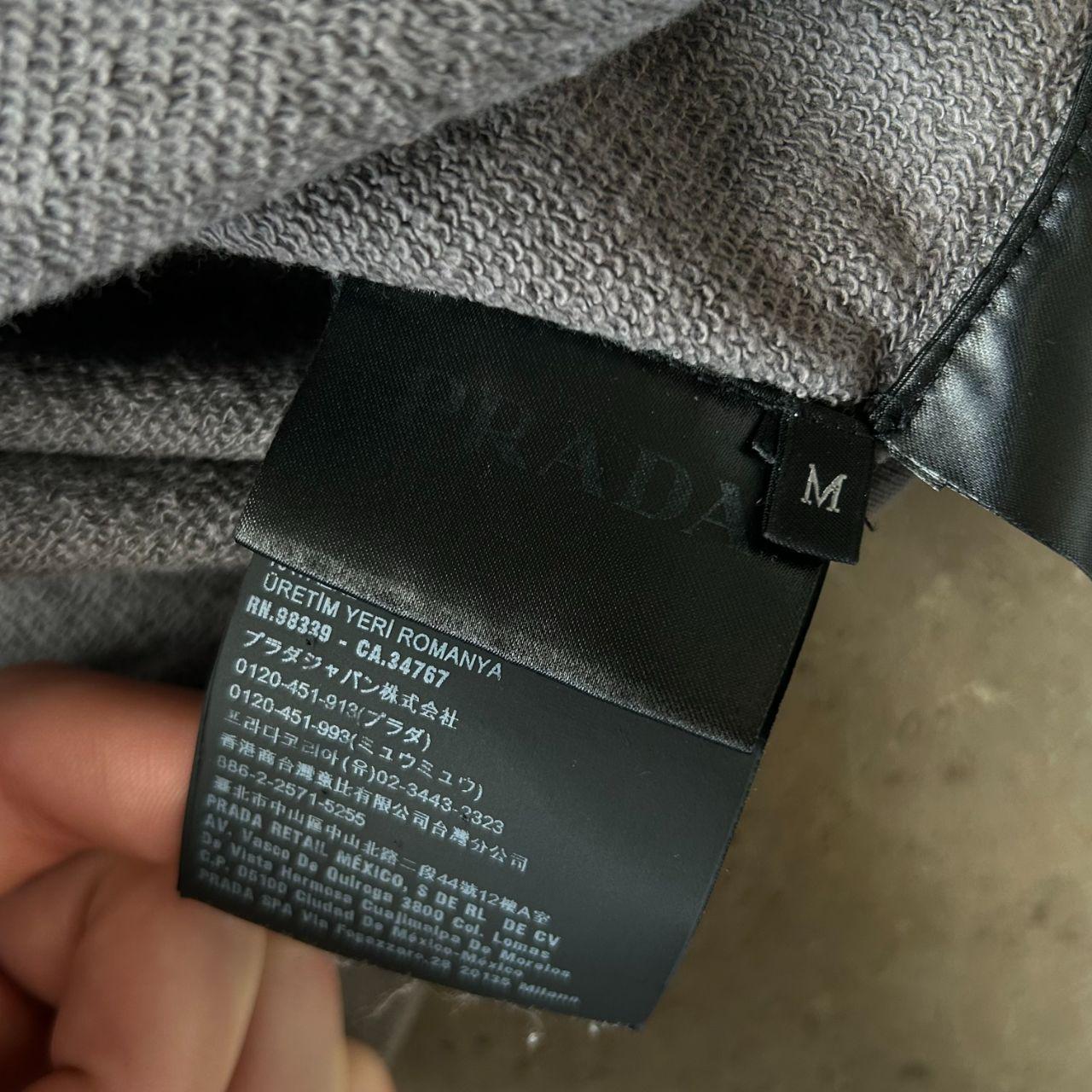 Mens Prada Milano Zip Up Hoodie Grey Size M