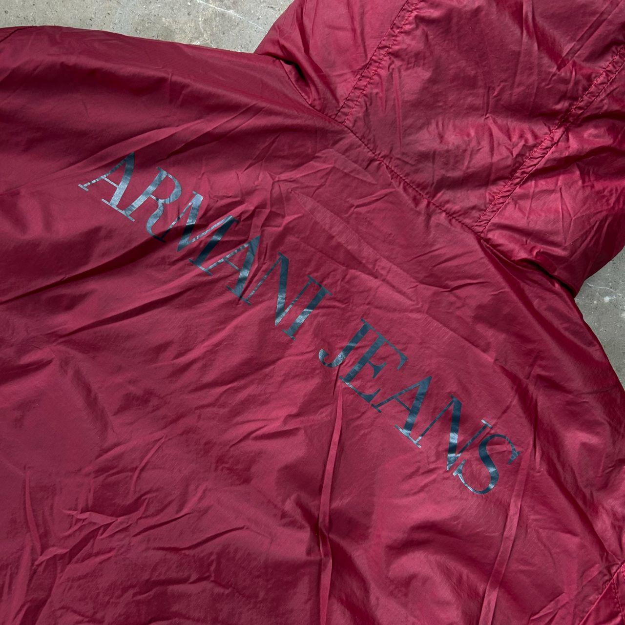 Vintage Armani Jeans Two Tone Reversible Puffer Jacket L