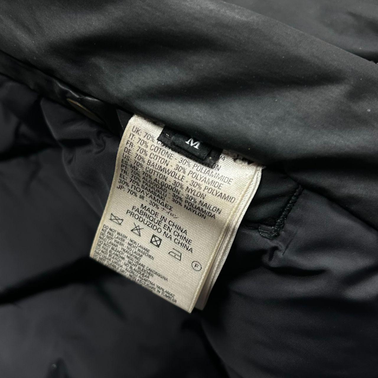 Mens Diesel Fur Hood Bomber Jacket Black M