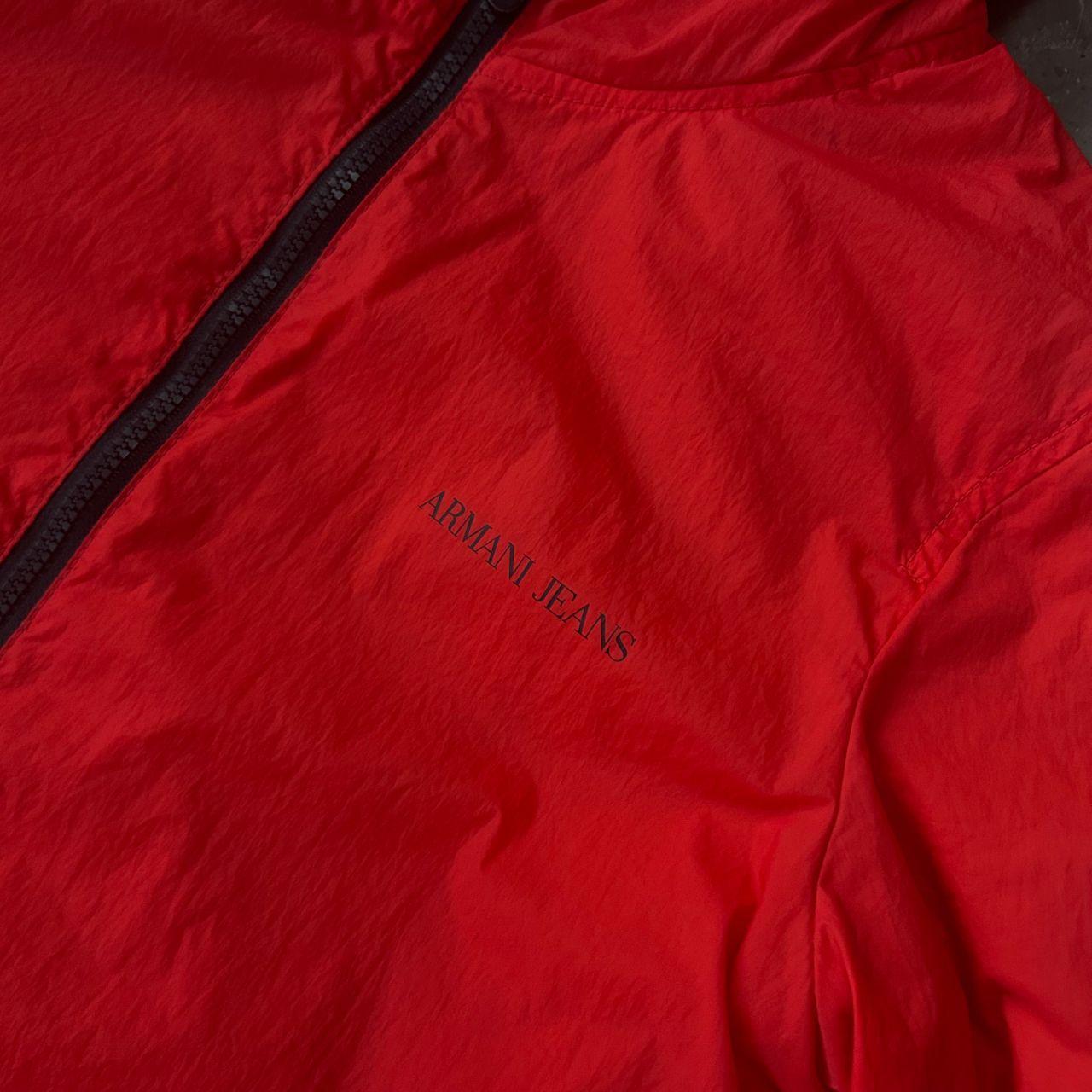 Vintage Armani Jeans Reversible Puffer Jacket Size M