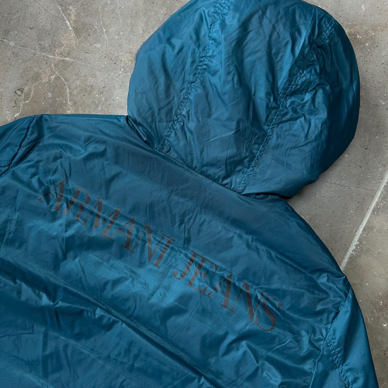 Vintage Armani Jeans Two Tone Reversible Puffer Jacket S