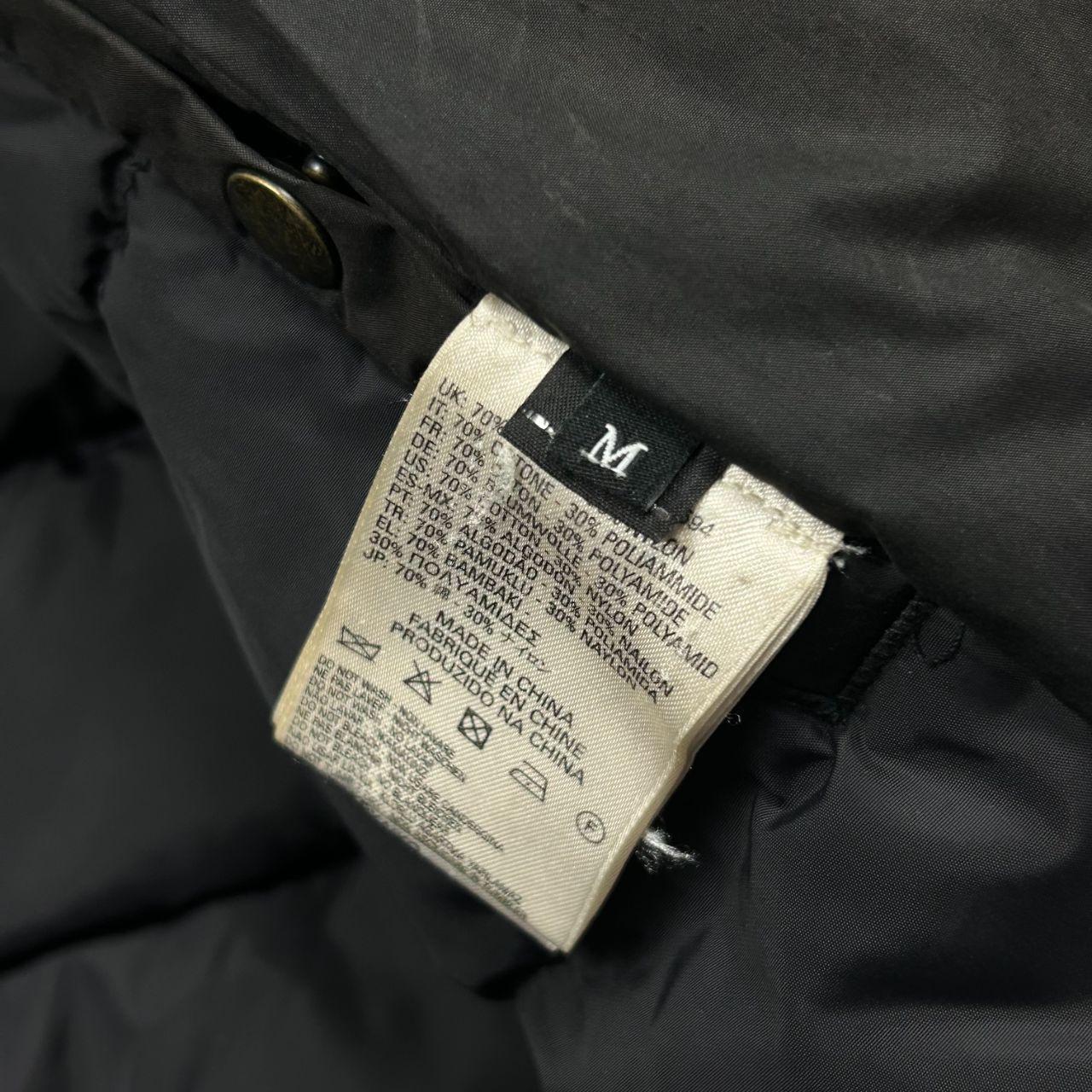 Mens Diesel Fur Hood Bomber Jacket Black M