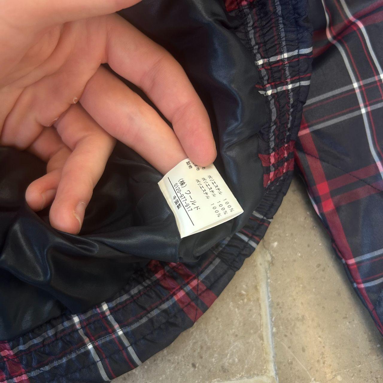 Vintage Takeo Kikuchi TK Diamond Stitch Plaid Puffer Zip Hood Jacket S