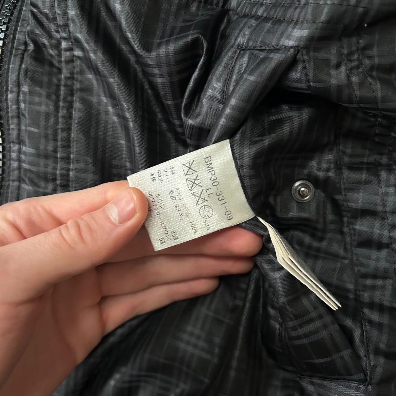 Burberry Black Label Fur Hood Reversible Puffer Jacket Black M