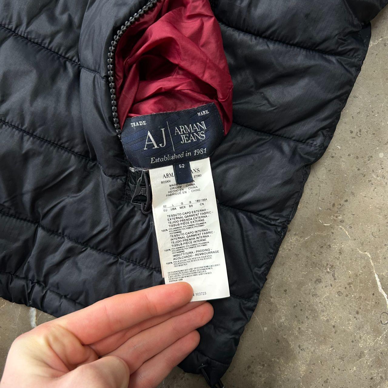 Vintage Armani Jeans Two Tone Reversible Puffer Jacket L