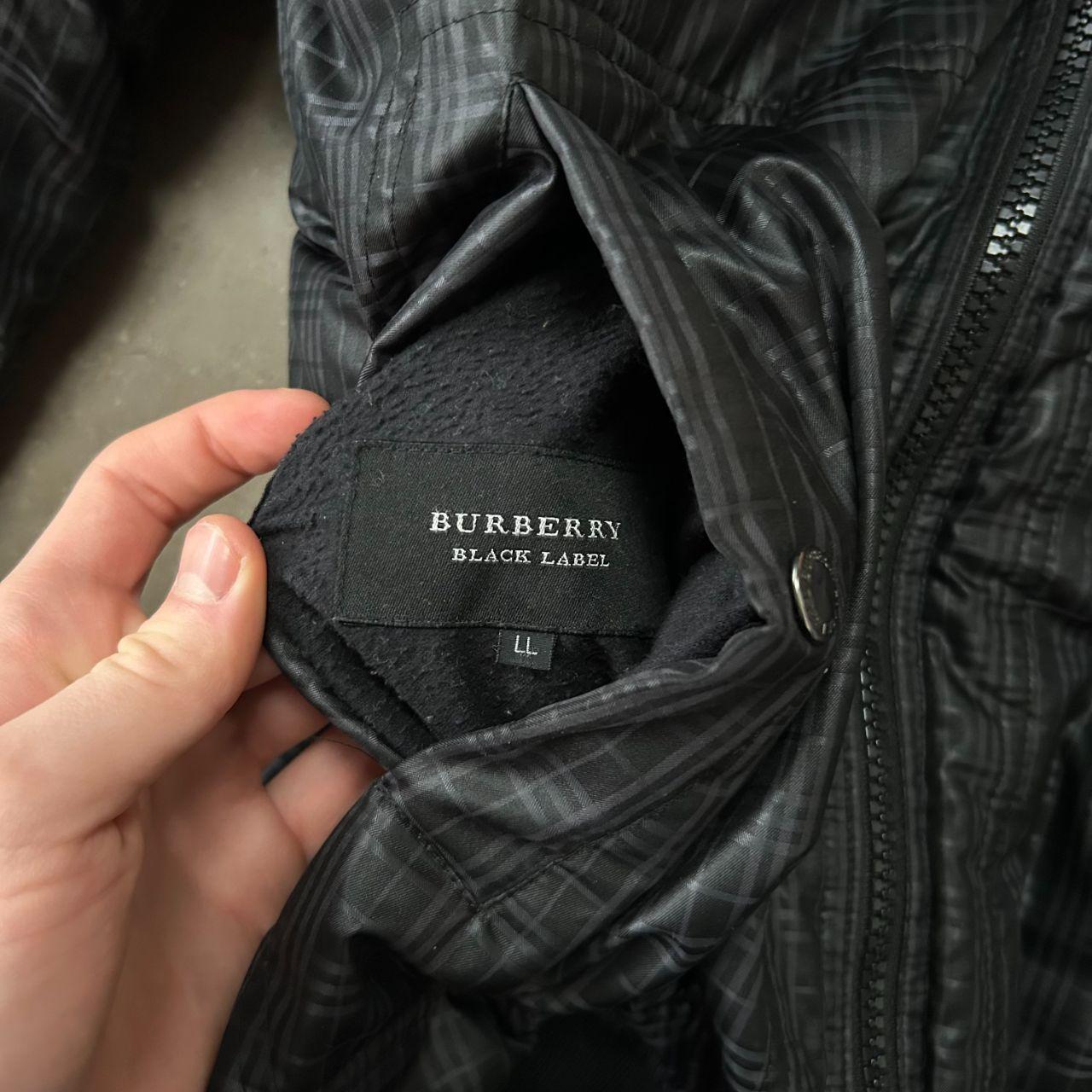 Burberry Black Label Fur Hood Reversible Puffer Jacket Black M