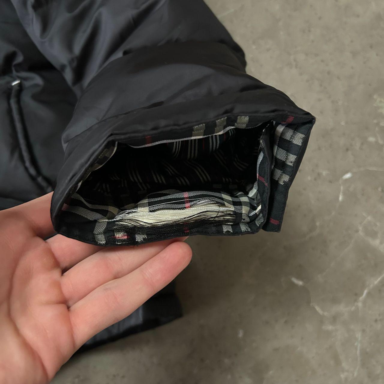 Burberry Black Label Fur Hood Puffer Jacket Black M